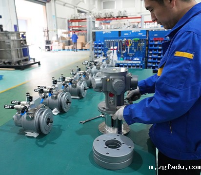 气动马达组装部