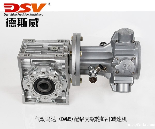 气动马达配涡轮蜗杆减速机