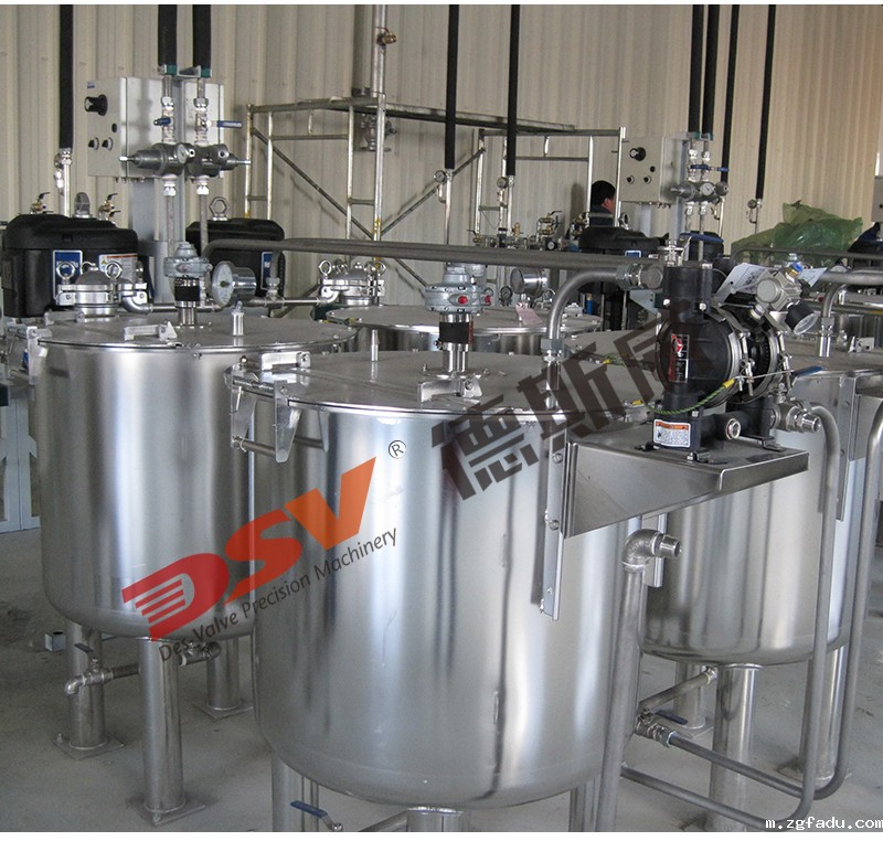 50-100L不锈钢气动搅拌桶