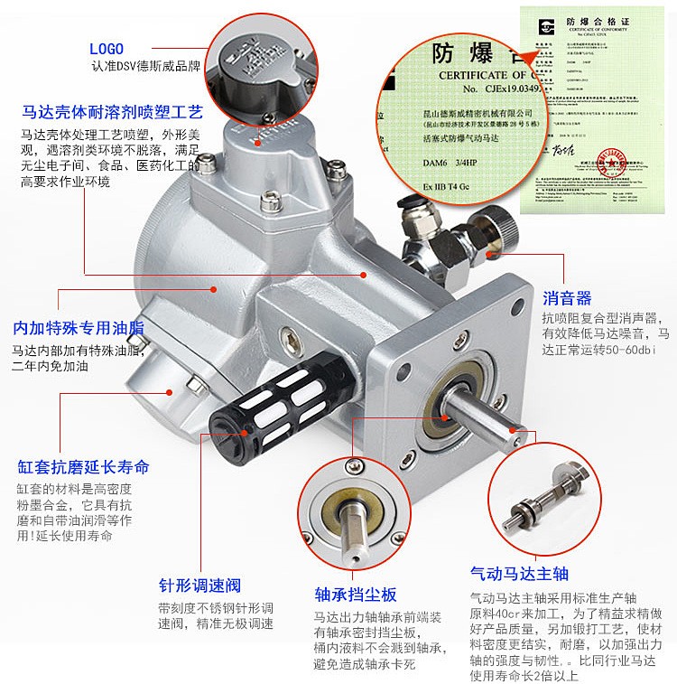DAM6-F活塞气动马达