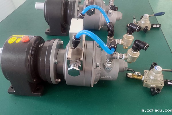 叶片式气动马达配刹车配减速