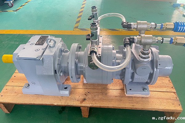 叶片式气动马达配刹车配减速