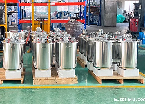 200L不锈钢加热保温气动搅拌桶