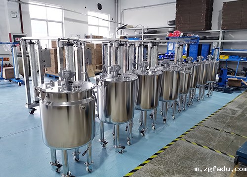 50-100L不锈钢气动搅拌桶