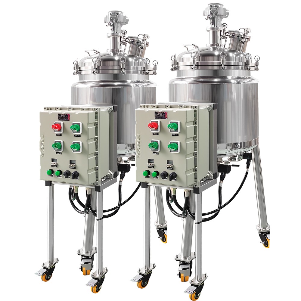 不锈钢加热保温雷竞技csgo赛事官网  安全防爆 双层保温搅拌罐