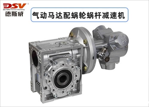 气动马达配涡轮蜗杆减速机