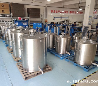 不锈钢气动搅拌桶仓库