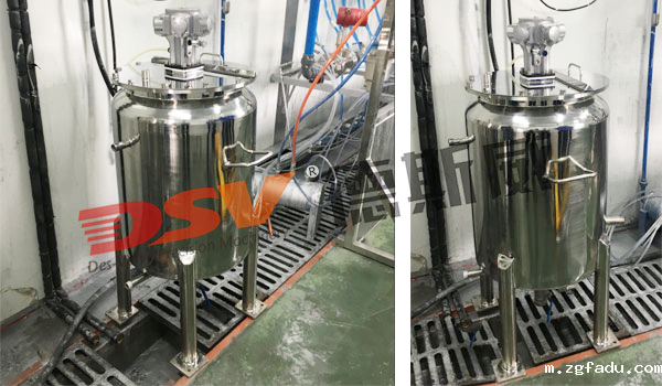 立式气动搅拌机配不锈钢桶